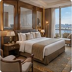 Chambre d'hôtel avec vue sur la Kaaba à La Mecque